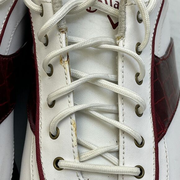 Callaway White and Burgundy Athletic Shoes - Picture 3 of 13